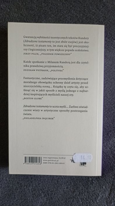 Milan Kundera  -  Zdradzone testamenty