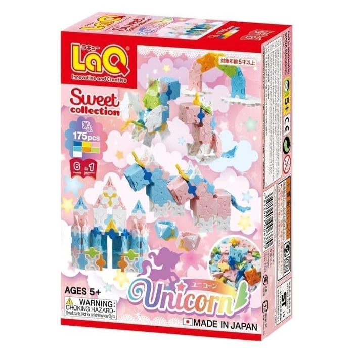 Klocki edukacyjne Unicorn pudełko,124x172 mm