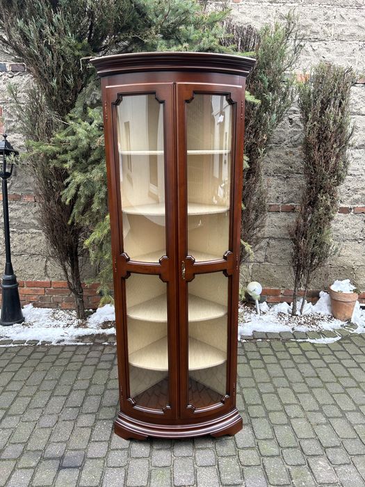 Witryna Narożnikowa Kredens Narożnik Słupek Gablota Ludwik PoRenowacji