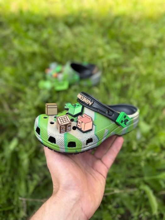 Дитячі крокси Kids Minecraft Elevated Clog кроксы детские майнкрафт