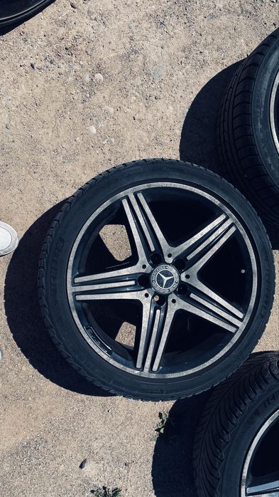 Felgi Mercedes AMG 18” 5x112 ET48 + 2xopony zimowe Michelin 235/40 R18 | komplet