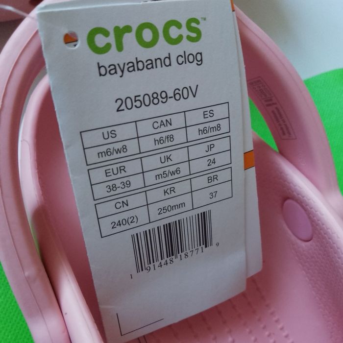 Жіночі шльопанці сабо  Crocs bayaband/крокс баябенд 38 розмір