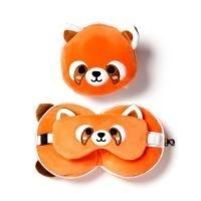 Poduszka podróżna i maska na oczy Panda Adoramals oprawa: folia