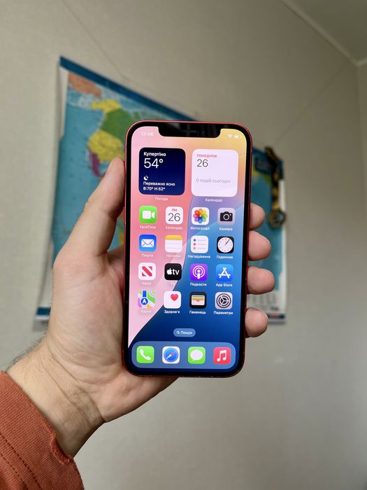 iPhone 12 64 GB NeverLock 97% Product Red червоний айфон 12 64гб ІДЕАЛ