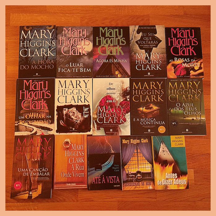 MARY HIGGINS CLARK - Pack 15 Livros a 3€ (Perfeito Estado)