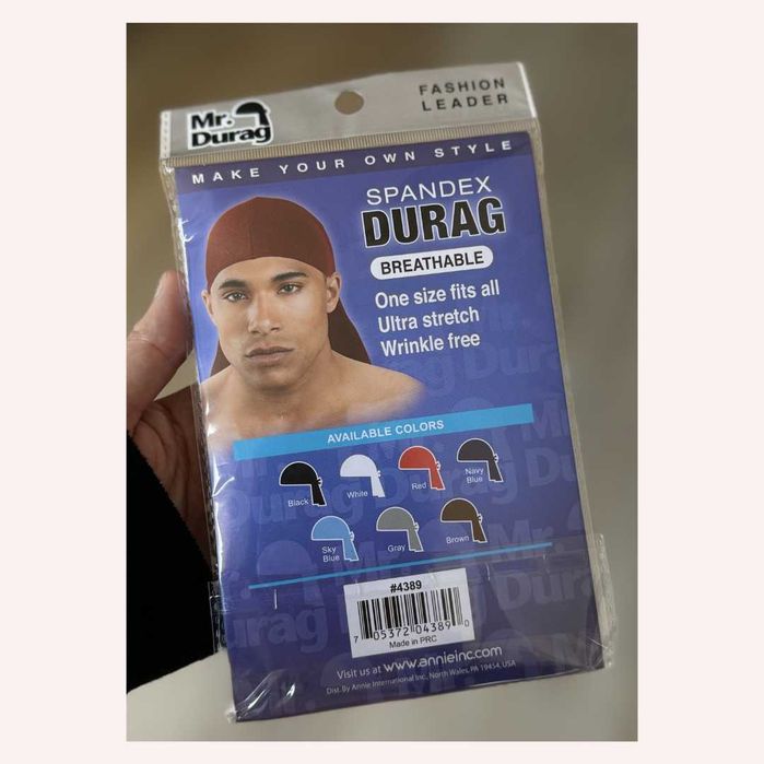 Durag branco breathable