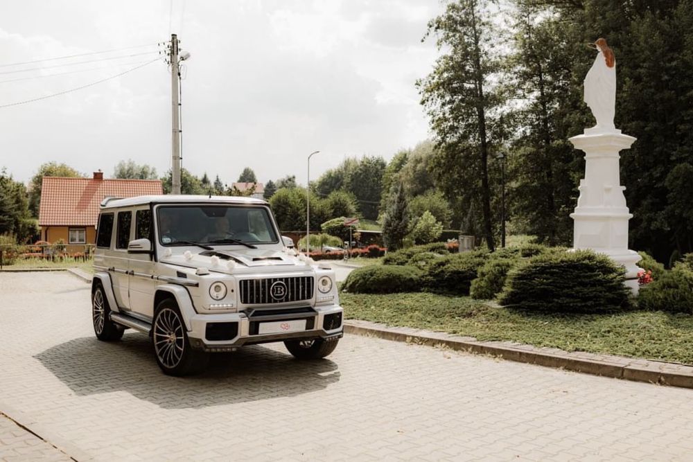 G-klasa Gklasa do Ślubu auta na Wesele Brabus eleganckie auto