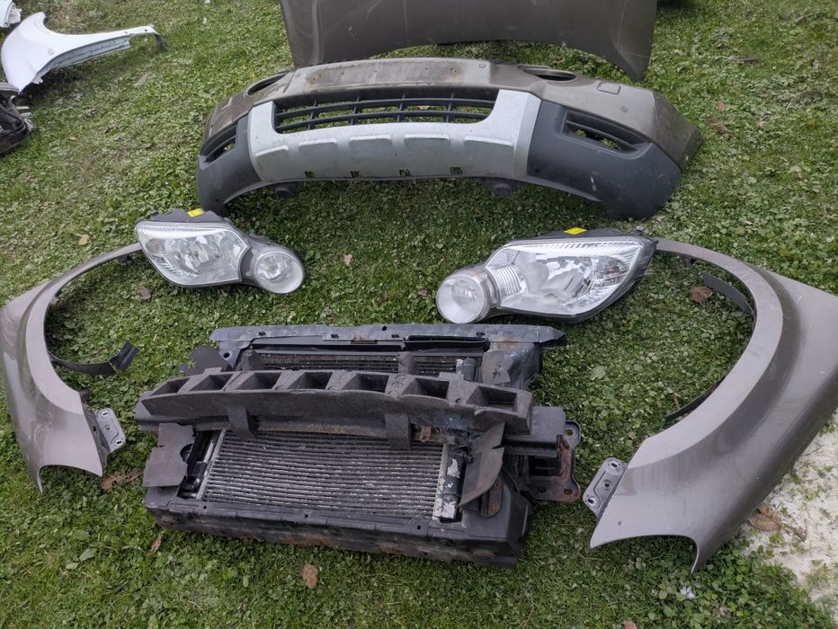 комплектний перед бампер фари капот телевізор skoda yeti