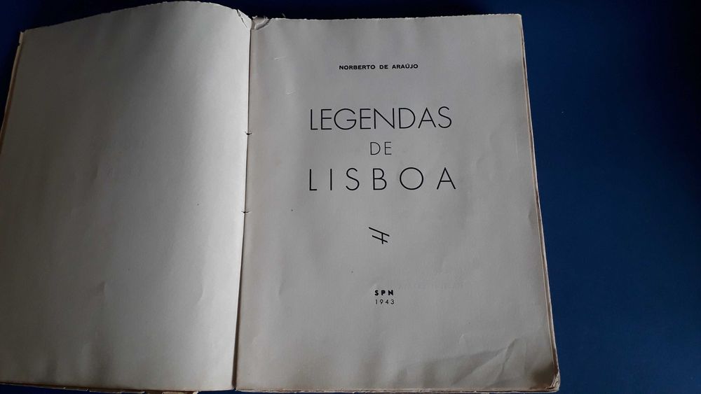 Legendas de Lisboa, Norberto de Araújo - Sec.Propaganda Nacional 1943