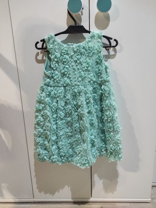 Miętowa sukienka mayoral, rozmiar 104