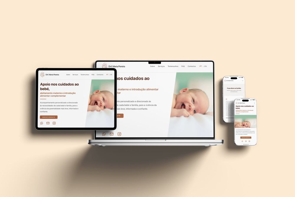 Criação de Sites e Landing Pages | Código à Medida, Sem WordPress