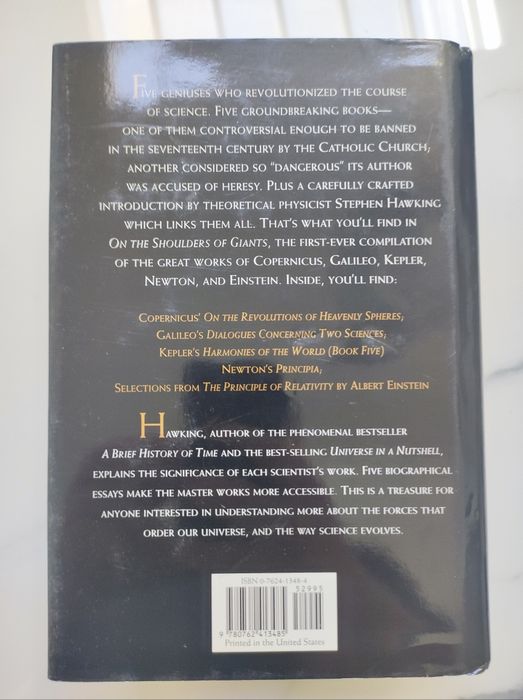 On the Shoulders of Giants de Stephen Hawking