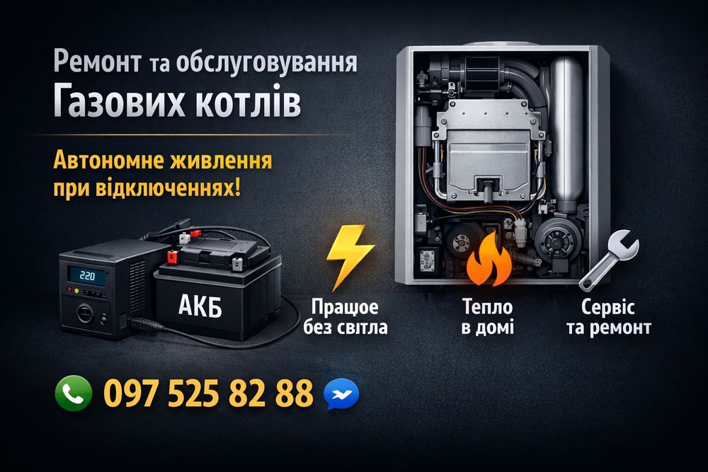 Ремонт та обслуговування газових котлів