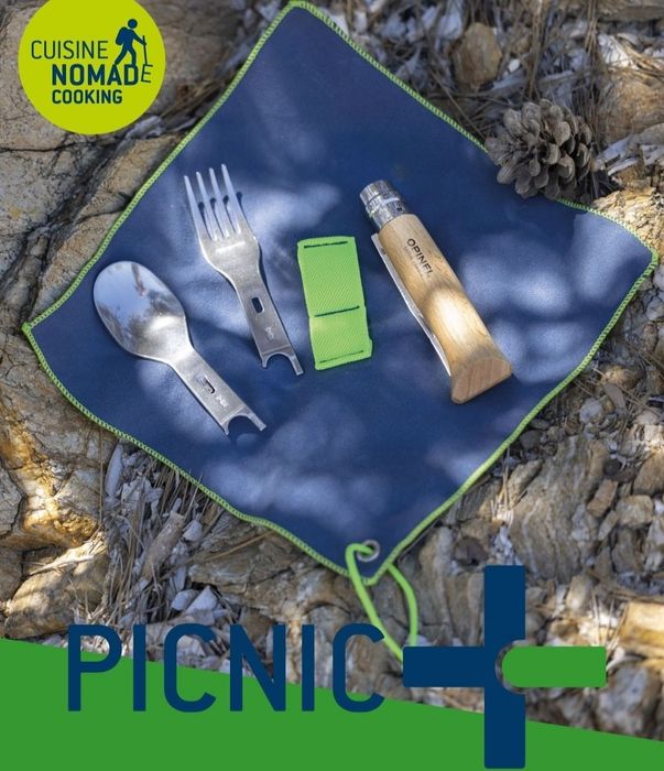 OPINEL Nomad Picnic + 002500 набір ложка вилка ніж №8 wildo fiskars