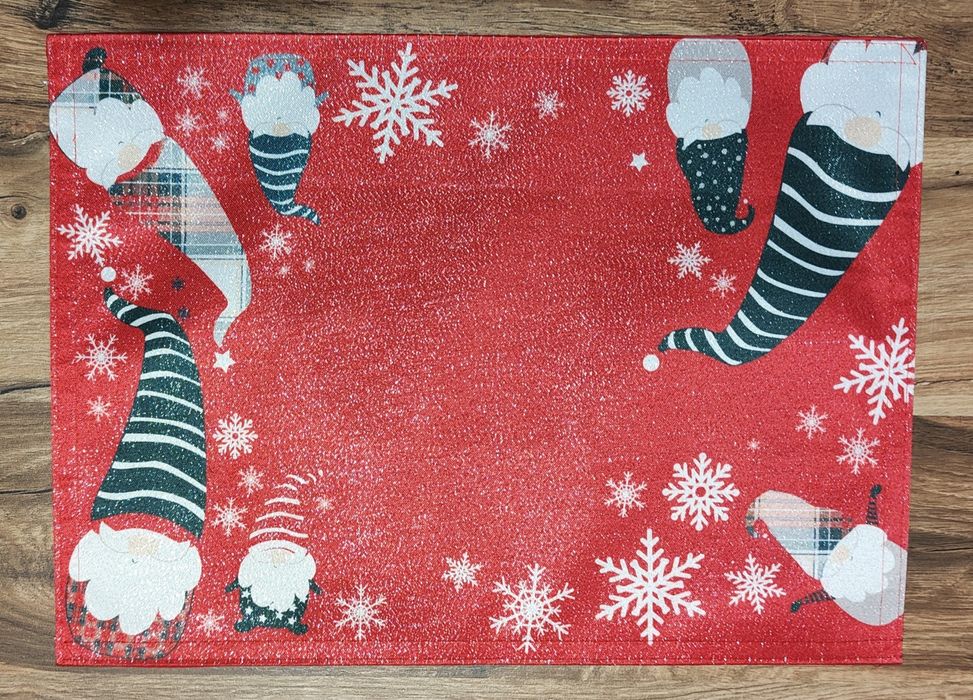 Podkładka Świąteczna na stół czerwona