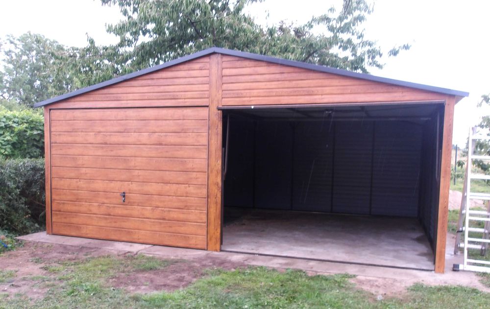 Garaż Drewnopodobny PREMIUM 4x6 Schowek Kolor wymiary PROMO -5%