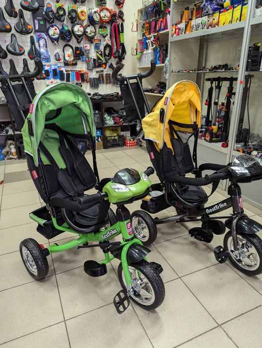 Велосипед 3-х колесный фара музыкальная, USB, Bluetooth