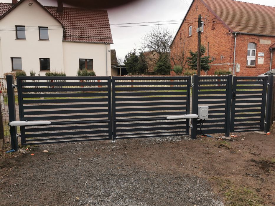 Montaż i sprzedaż napędów do bram wjazdowych przesuwnych, skrzydłowych