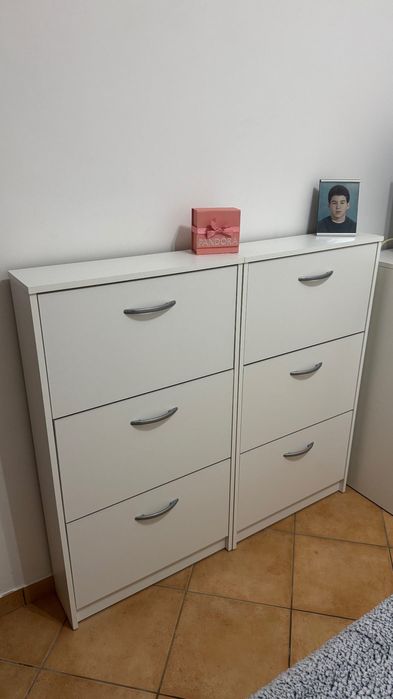 2 lotes sapateira branca nova