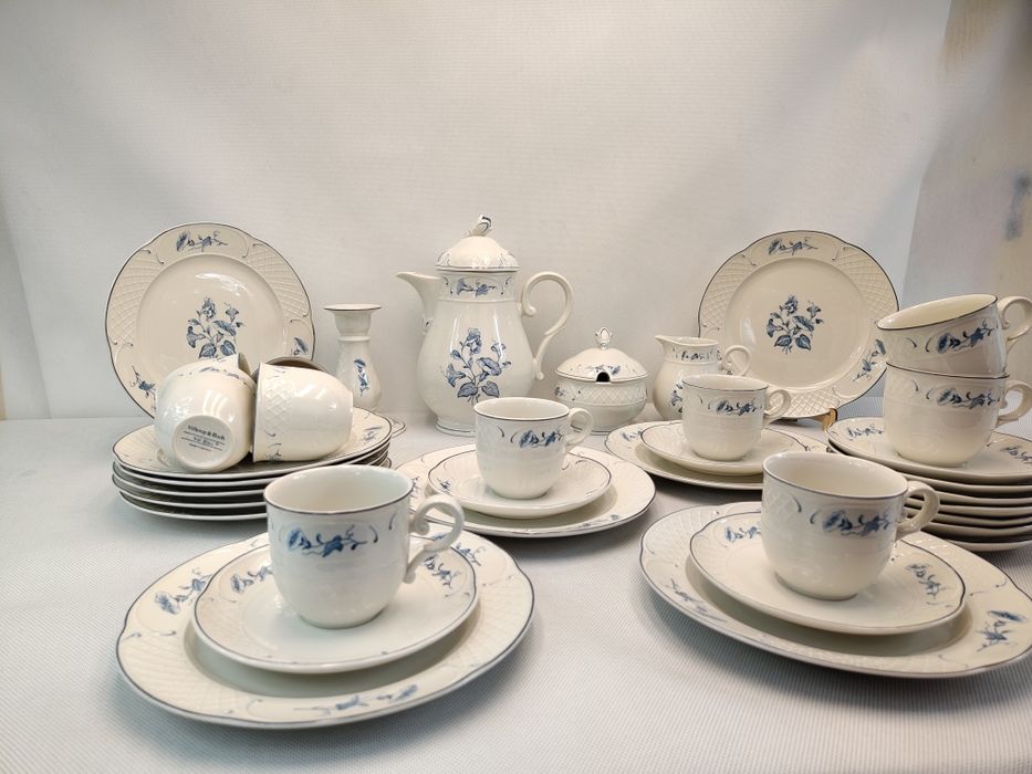 Serwis kawowy Villeroy & Boch. Val Bleu. 10 osób!!!