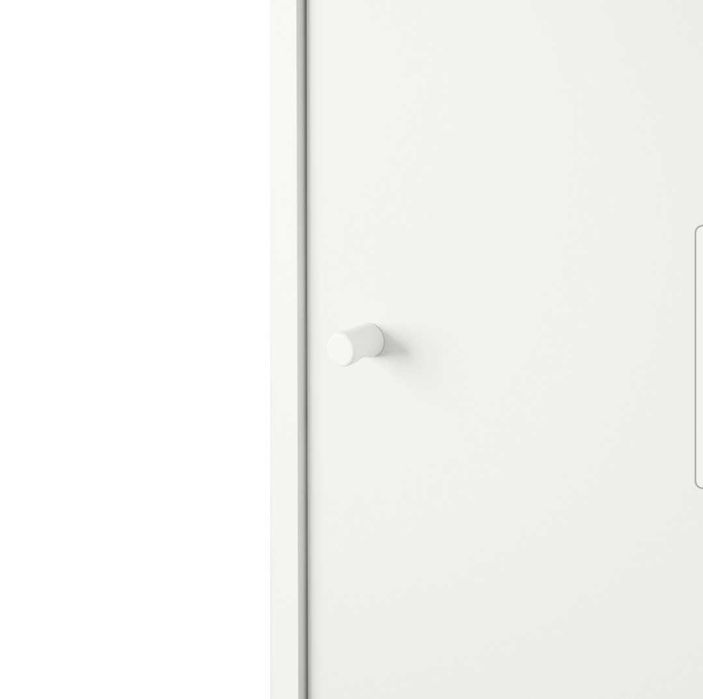 Roupeiro IKEA KLEPPSTAD c/2portas, branco, 79x55x176 cm - Bom estado | 2 unidades