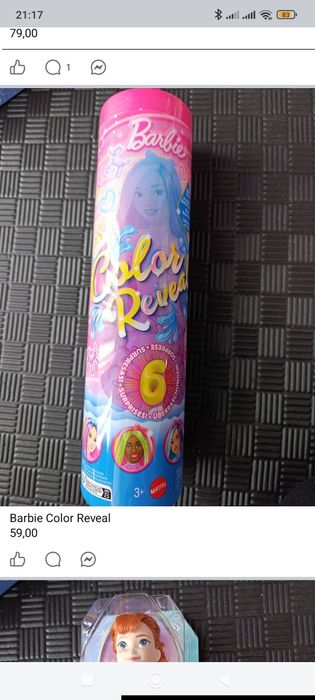 Ostatnia sztuka- Barbie Color Reveal seria 6