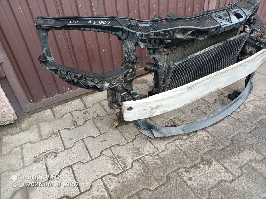 " Corsa D pas przedni wzmocnienie belka zderzaka chłodnice wentylator 1.2