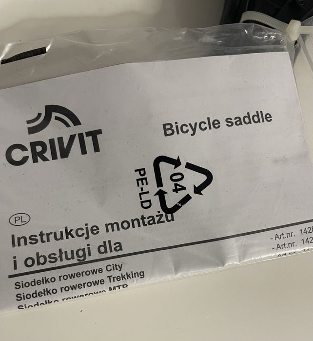 CRIVIT Siodełko rowerowe z pianką memory MTB 27 x 14 x 7 cm dziec
