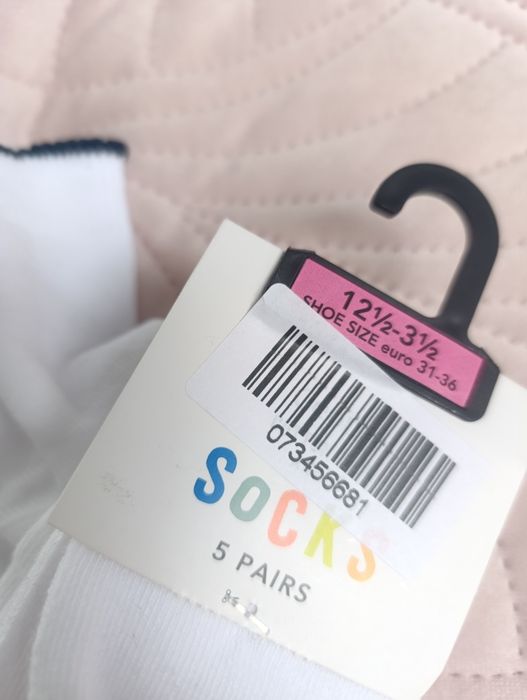 5 pak skarpetki dziecięce białe falbanki 31-36 33 r.34 35 George