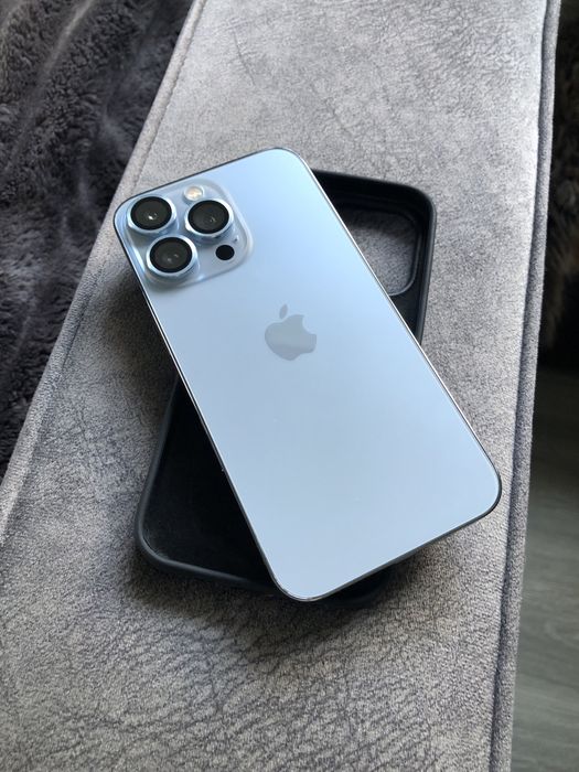 Захисне скло екрану + камери + чохол / 13 pro / Новий стан / Айфон / 13 про / Sierra Blue