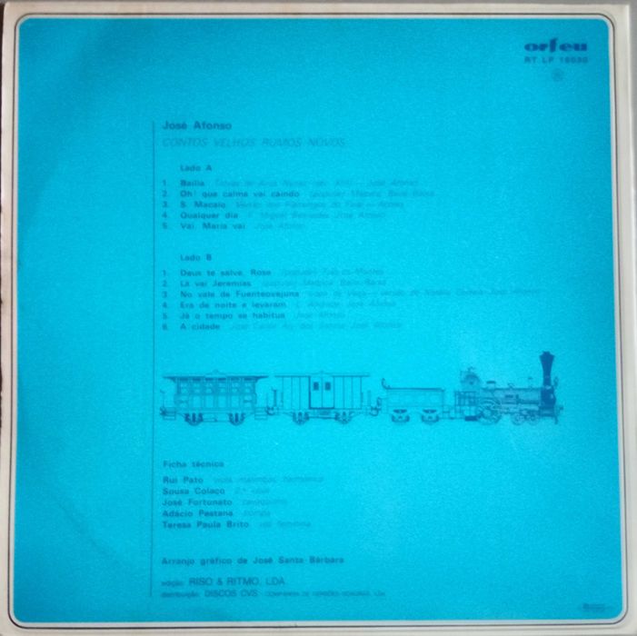 José Afonso	- - - - -		Contos Velhos, Rumos Novos	- - - - -	LP
