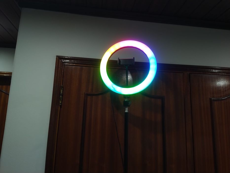 Ring light tripé led luz circular estúdio casa quarto apartamento vivenda carro cozinha escritório gabinete sala