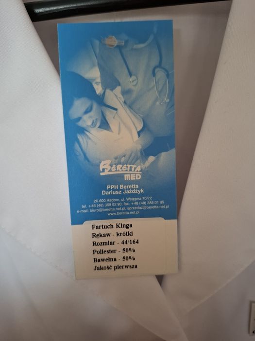 Fartuch biały damski