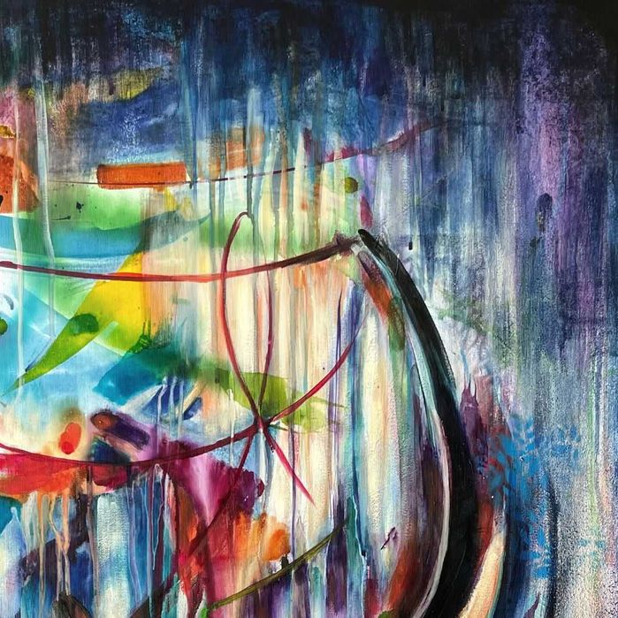 Obraz abstrakcyjny „Resistance”, 100×70 cm