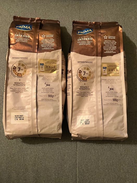 Kawa ziarnista Prima Aroma Intenso 2x 900g czyli 1,8 kg Arabika Robusta!
