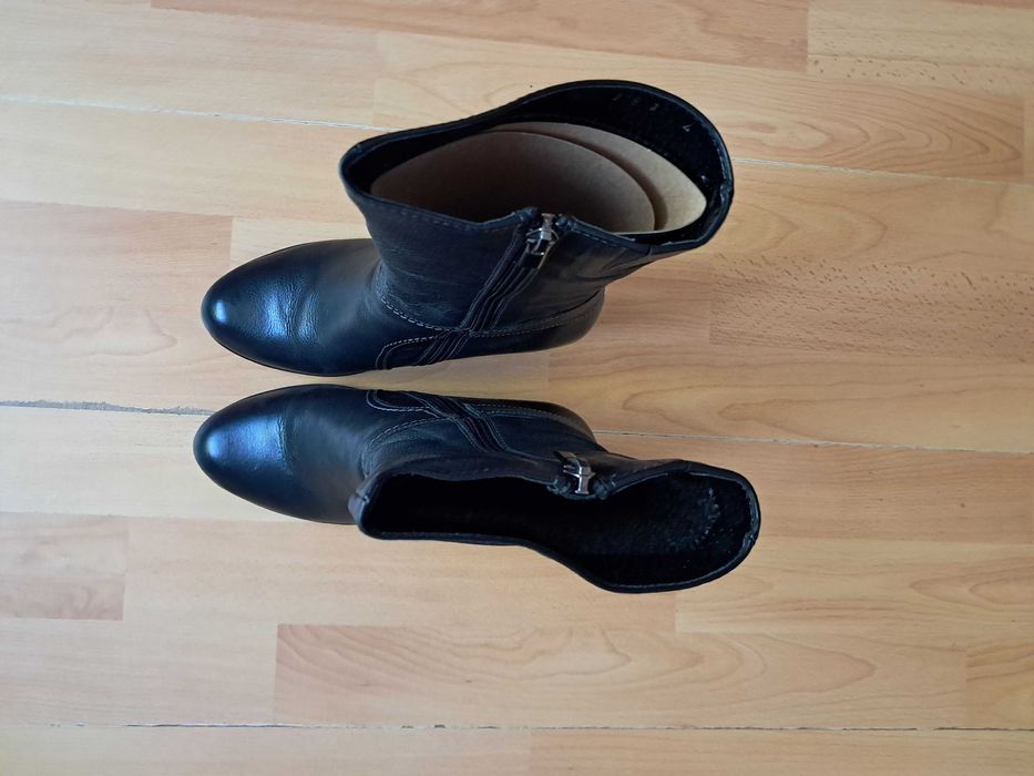buty damskie czarne półwysokie 37