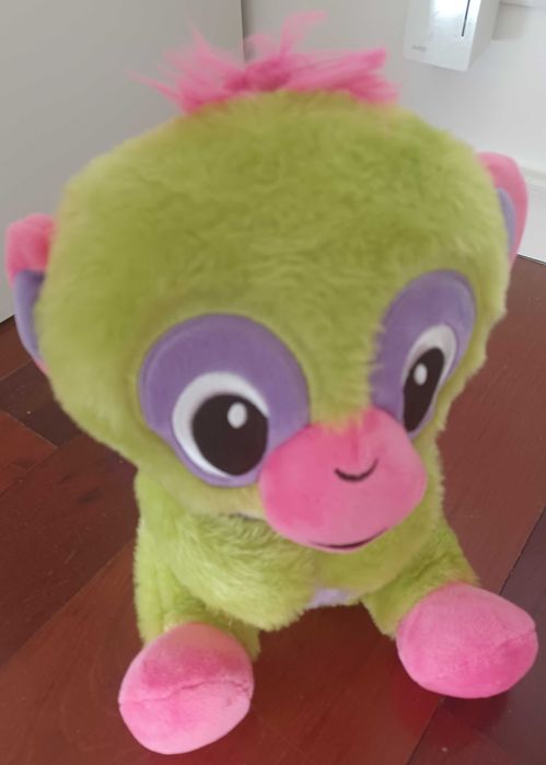 Macaco de Peluche - Verde e Rosa