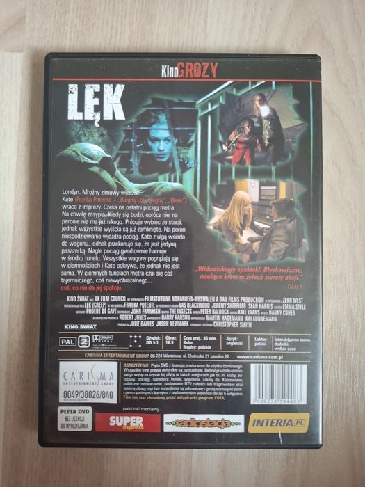 Zestaw 5 filmów Kino grozy DVD