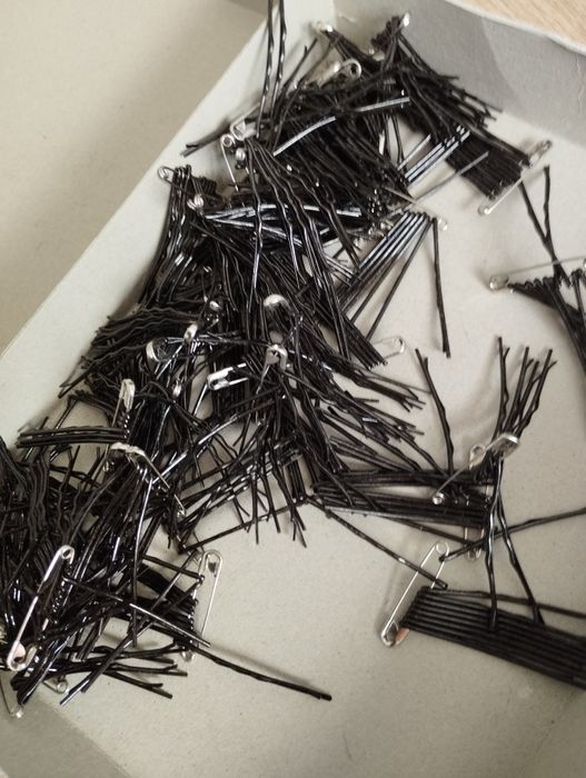 Czarne wsuwki do włosów, 20 sztuk