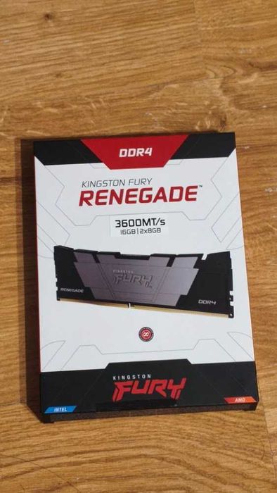 Nowe 16GB (2x8) DDR4 Kingston Fury Renegade 3600 CL16