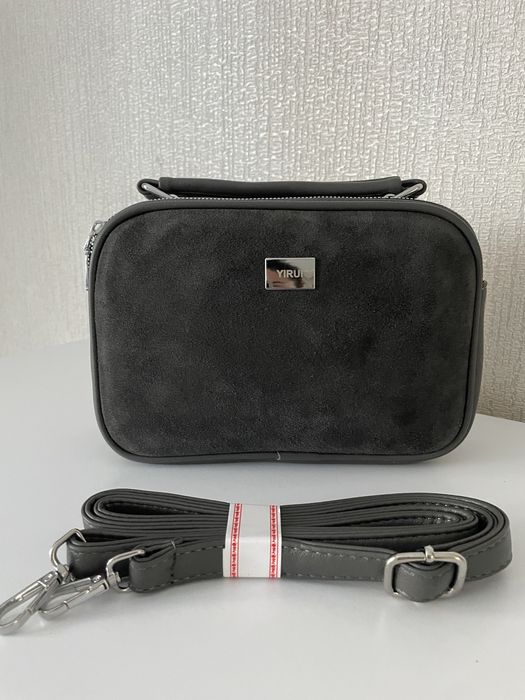 Сумка крос - боді  замшева