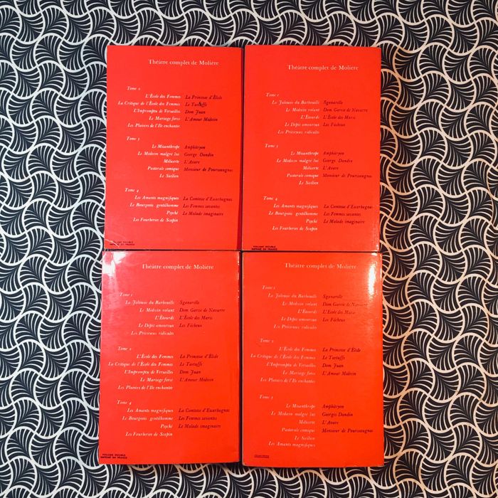 Théâtre Complet de Molière (4 tomes)