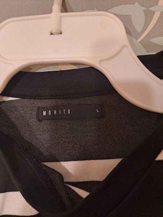 Bluza mohito L czarno biała