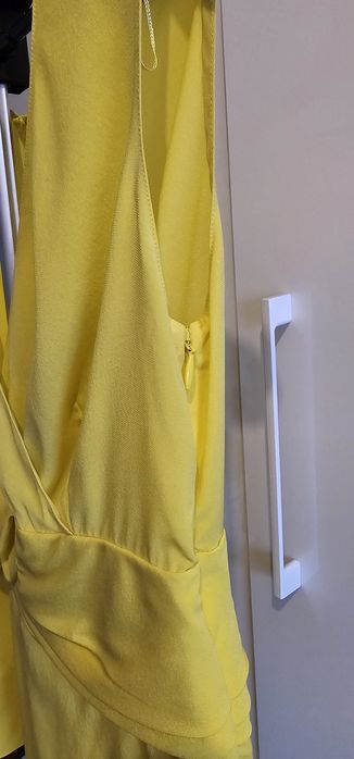 Bluzka Hugo Boss kanarkowy żółty jedwab 36 S