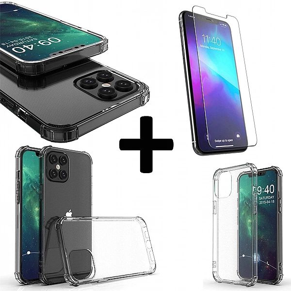 Etui Plecki A-Shock + szkło do iPhone 12 Pro Max