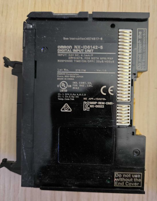 Sterownik PLC Omron NX1P2-9024DT1 z rozszerzeniami