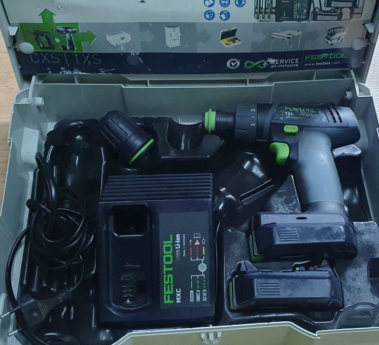Wkrętarka txs 10.8 v festool systainer centrotec t loc  cxs