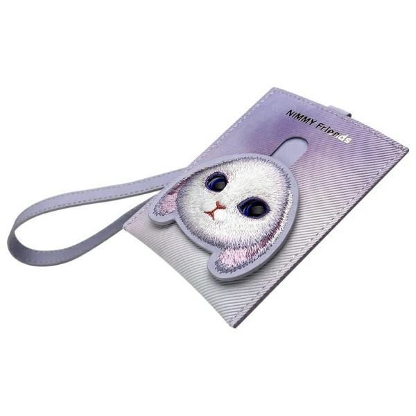 Portfel Nimmy Big Eyed Pet 2.0 Rabbit etui na karty - fioletowy