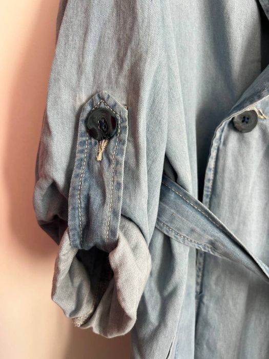 Новий джинсовий тренч (плащ) Stradivarius