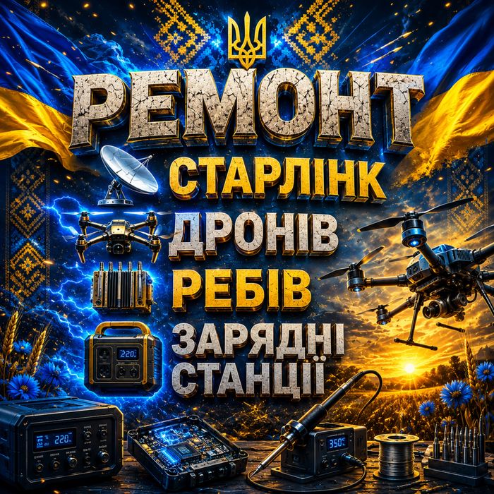 Ремонт Старлинк, Реб, Дроны, Зарядные станции